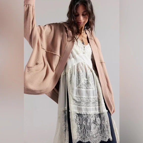 We The Free Forever Yours Cardi 🔥Winter Bloom / blush pink - Small- oversized - Picture 16 of 16